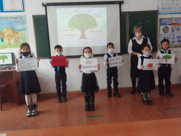 Ашық тәрбие сағаты  "Сүйіспеншілік әрбір жүректе"  2 "А"  сынып оқушылары